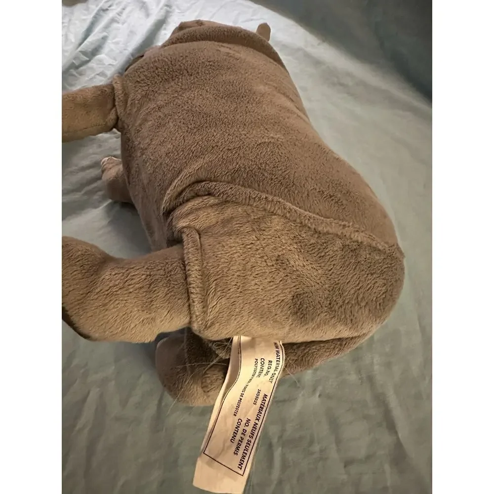 Rhinoceros Rhino Plush Stuffed Animal 14 Inch Gray Safari Wildlife Realistic